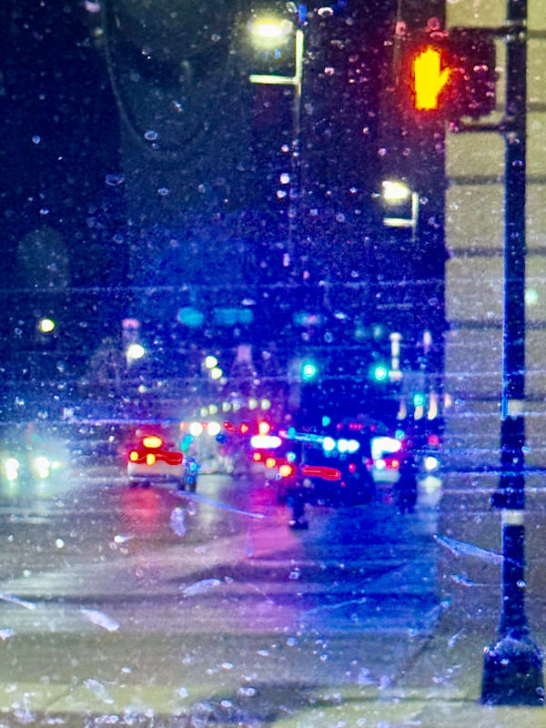 Downtown Wichita, KS, Douglas Avenue, 11pm,, 2 by Denita Benyshek