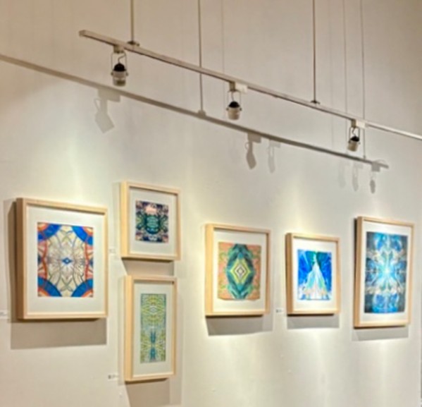 Coalesce, exhibit installation, @art_up_stairs, New York City by Denita Benyshek