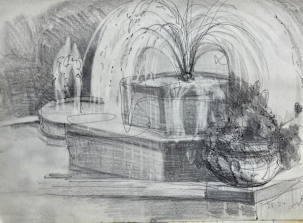 Botanica Gardens 11, Fountain by Denita Benyshek, Image 1.