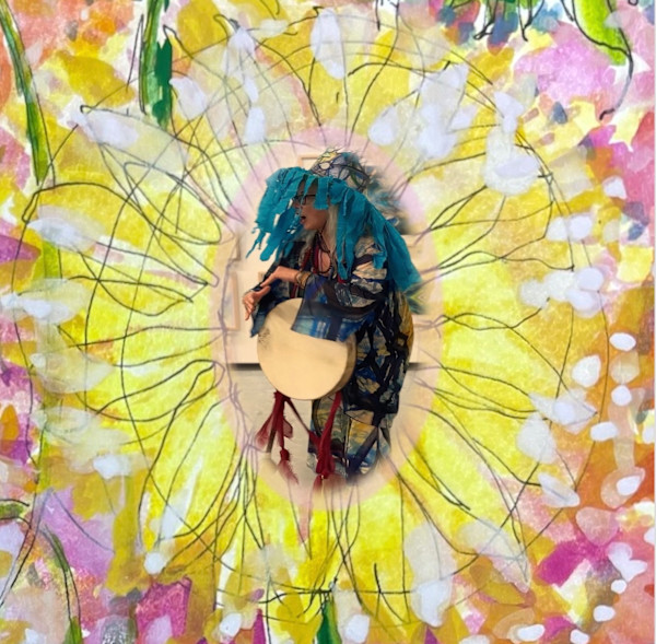 The Way of Brightness 6: Summer Sunset Mandorla, Born into Time and Light by Denita Benyshek, Image 1.