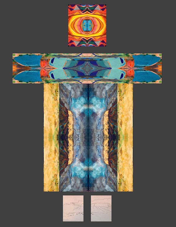 Radiant Being 5: Fire in the Canyon (work in progress) by Denita Benyshek