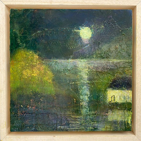 Moonlit Boathouse by Karen Blacklock
