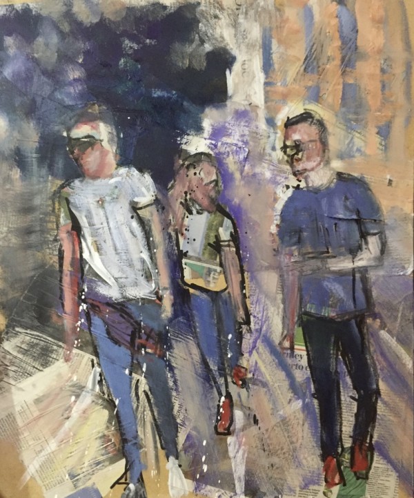 Walking figures by Karen Blacklock