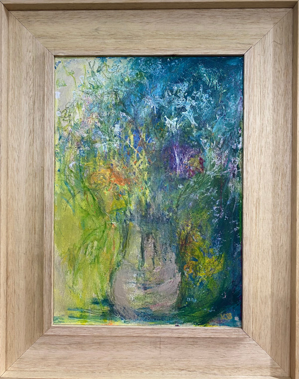 Cow parsley and poppies vase by Karen Blacklock