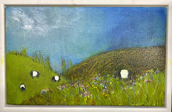 Summer meadow Galloways by Karen Blacklock