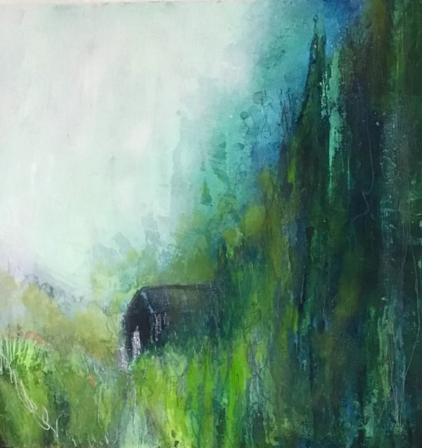 Cabin in the pines by Karen Blacklock