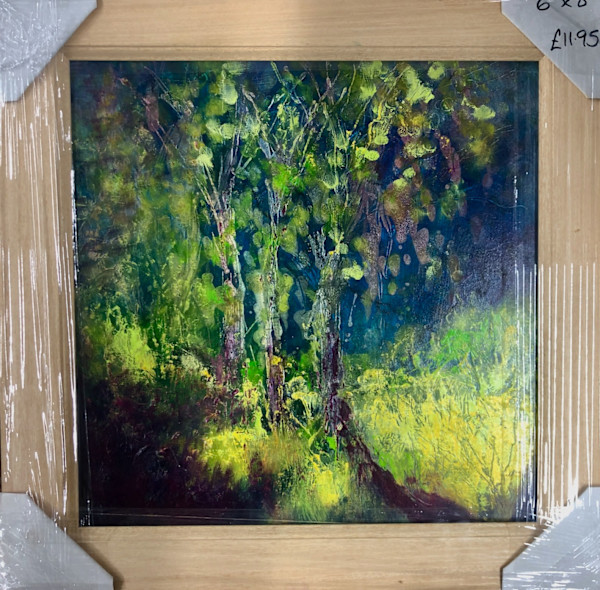 Three trees night by Karen Blacklock