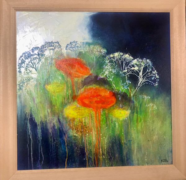 Cow Parsley and poppies III by Karen Blacklock
