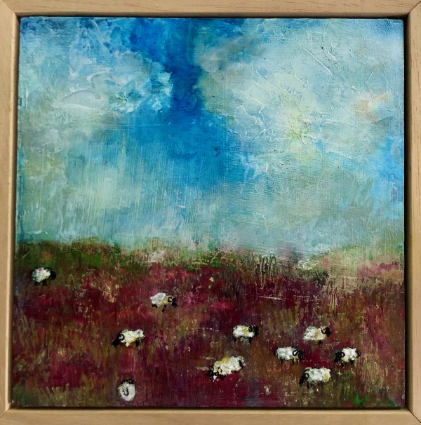 Swaledales in heather by Karen Blacklock