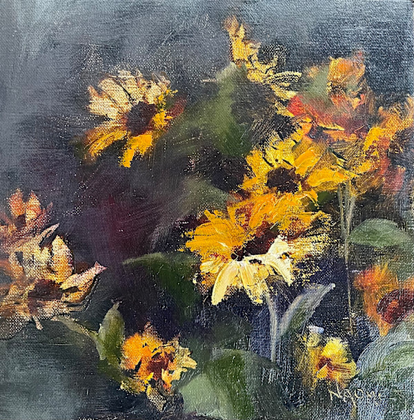 Mexican Sunflowers - study by Naomi Tiry Salgado