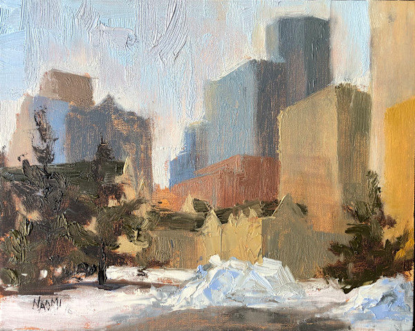 Snowy Towers - study by Naomi Tiry Salgado