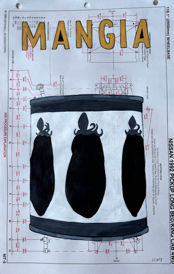 Mangia / Black and White by Jennie Carr