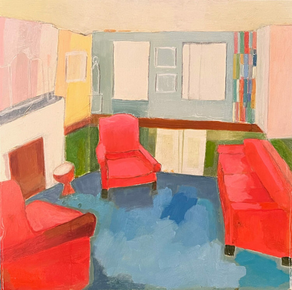 Blue Ground Interior by Andrea Sacker