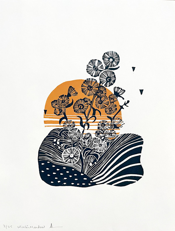 Winter Meadow 1 by Smitha Piedilato