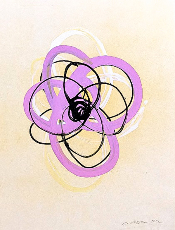 Pink & Yellow Empyreal Flower by Allison Belolan