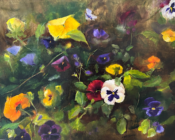 Pansies by Suzanne M Charbonneau