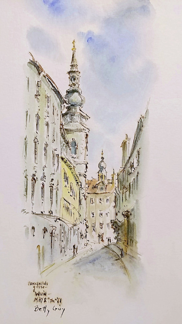 Sonnenfels Gasse Wien by Betty Guy