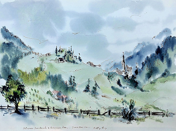 Between Innsbruck + Brenner Pass by Betty Guy