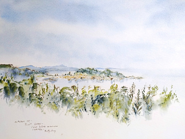 Point Lobos - From John's Window Carmel by Betty Guy