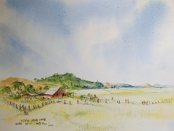 Outside China Camp Route 49 by Betty Guy