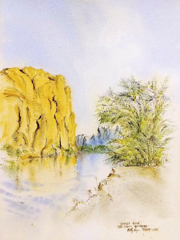 Sunset Rock - The Lower Colorado by Betty Guy