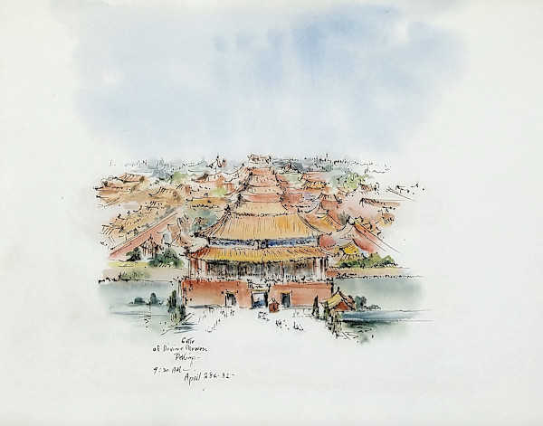 Gate of Divine Prowess Peking 9:30 AM by Betty Guy