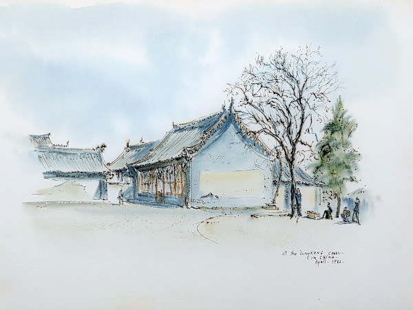 At The Jung Kang Caves In China by Betty Guy, Image 1.
