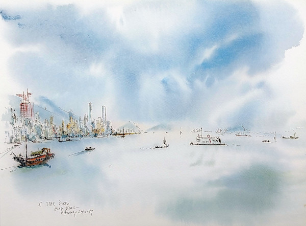 At Star Ferry! Hong Kong by Betty Guy