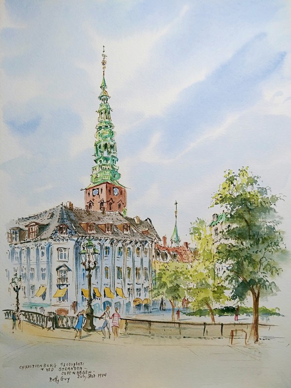Christianborg Slotsplatz & Ved Stranden Copenhagen by Betty Guy