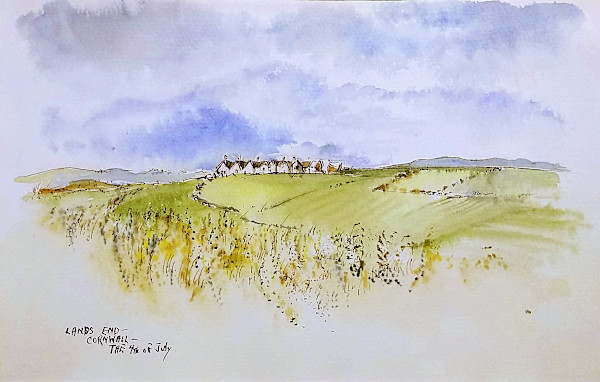 Lands End Cornwall by Betty Guy