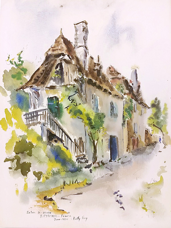 Salies De BearnB. Pyrenees by Betty Guy