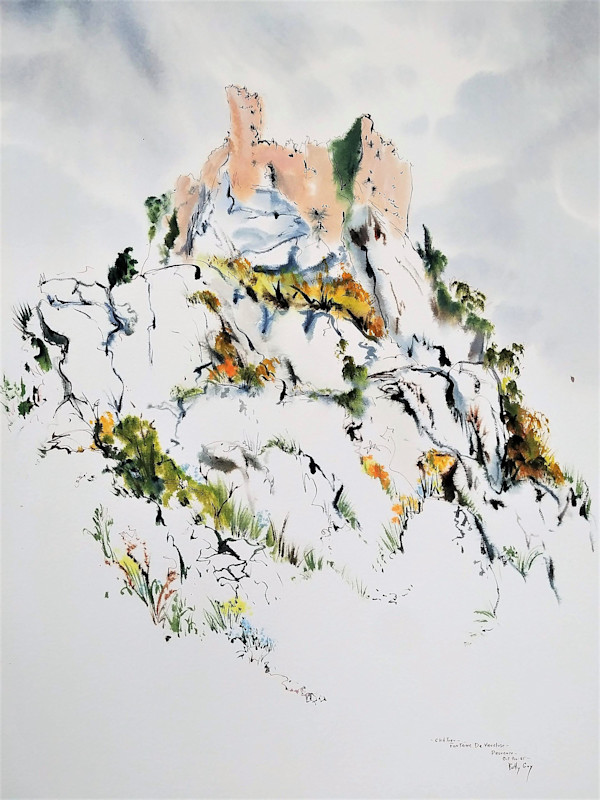 Chateau Fontaine De Vaucluse Provence by Betty Guy