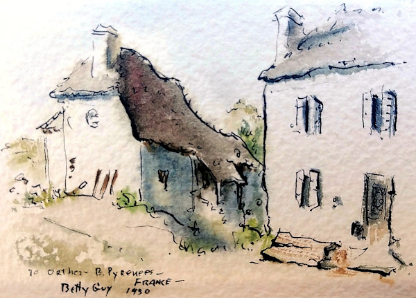 To Orthez - B. Pyrenees France by Betty Guy