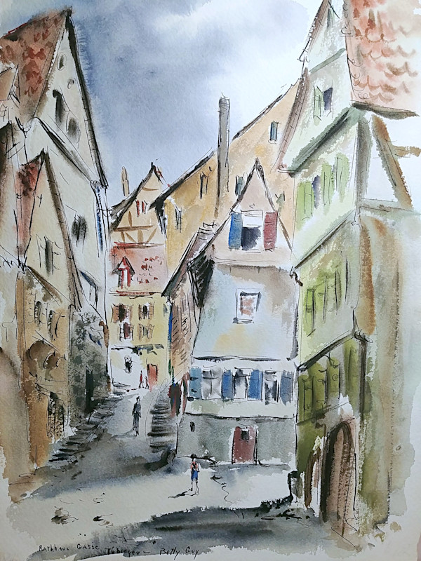 Rathhaus Gasse Tubingen by Betty Guy