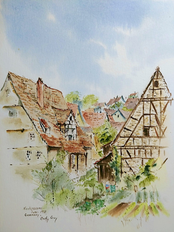Neckarrems Germany by Betty Guy