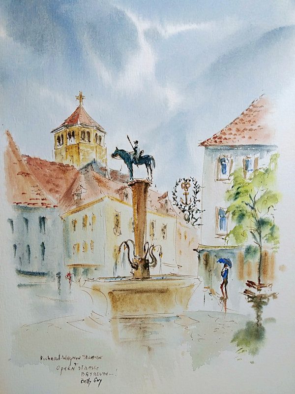 Richard Wagner Strasse Opera Strasse Bayreuth by Betty Guy