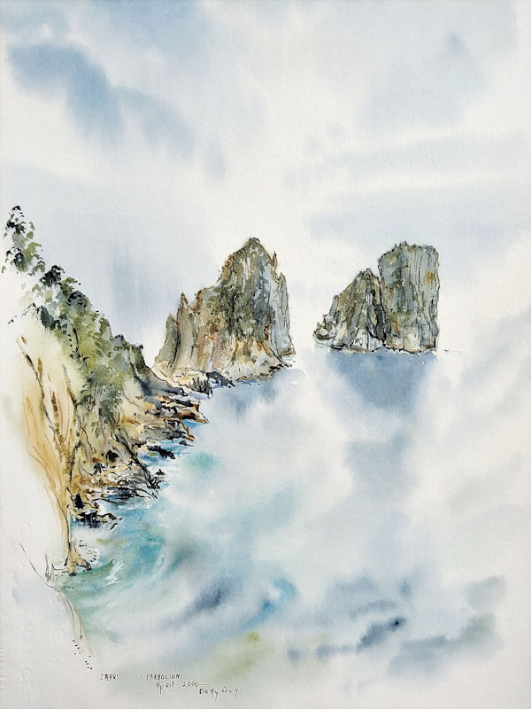 Capri-Faraglioni by Betty Guy