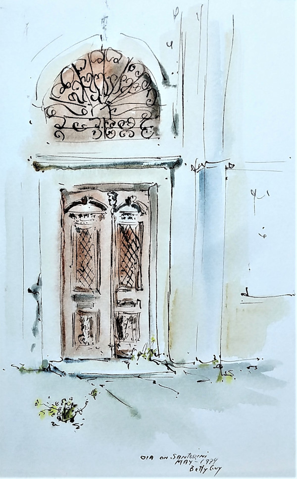 Oia on Santorini by Betty Guy