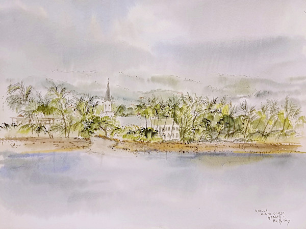 Kailua Kona Coast Hawaii by Betty Guy