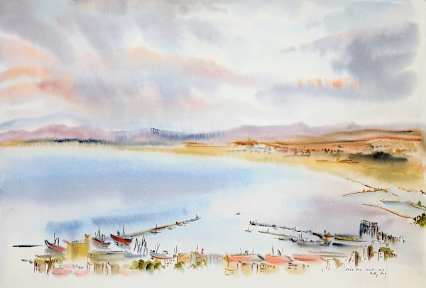 Haifa Bay - Israel by Betty Guy