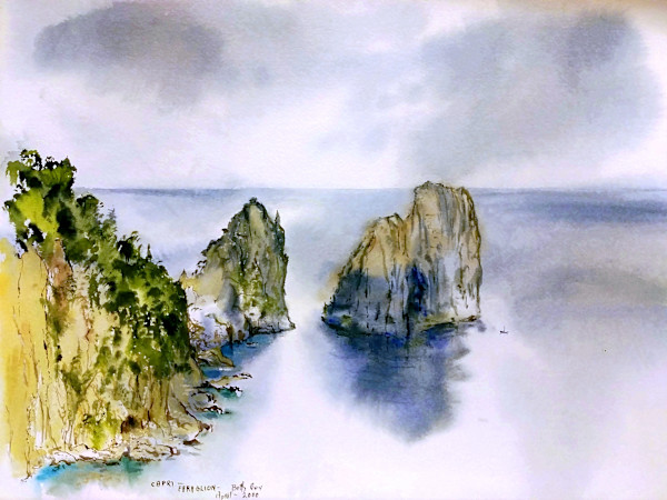 Capri-Faraglion by Betty Guy