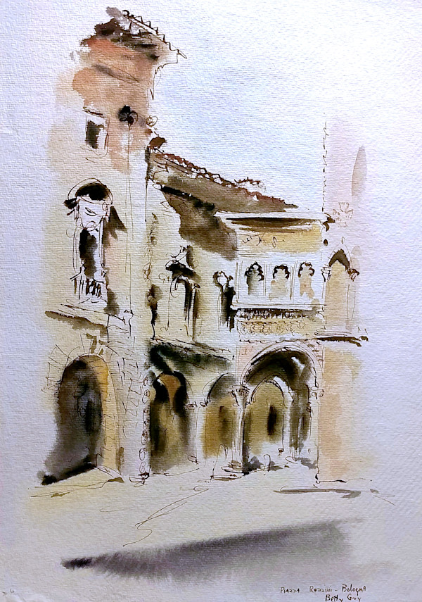 Piazza Rozzini -Bologna by Betty Guy