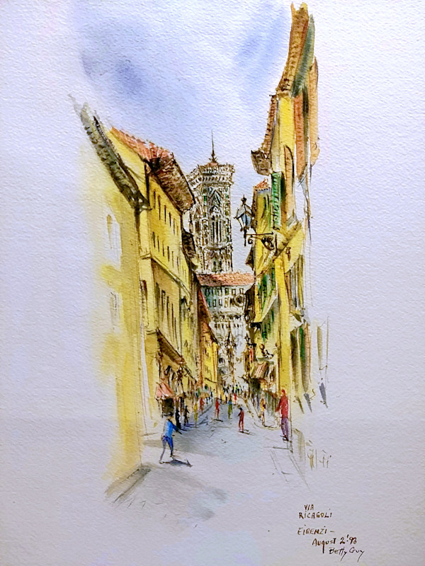 Via Ricagoli Firenzi by Betty Guy