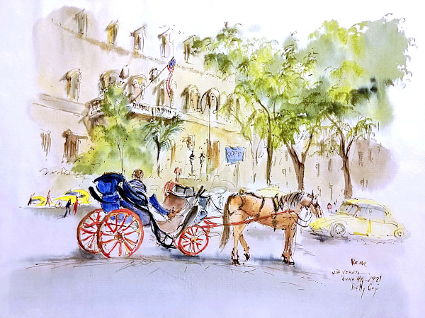 Rome Via Veneto by Betty Guy