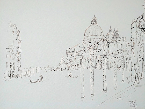 Santa Maria della Saluta Venice by Betty Guy