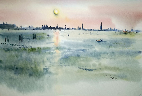 Venice From The Lido by Betty Guy