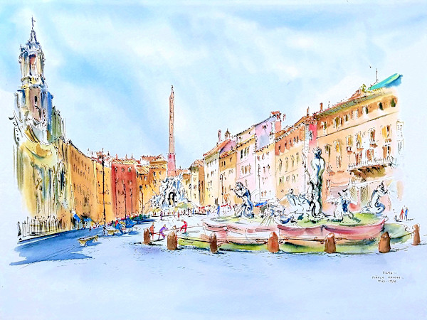 Roma Piazza Navona by Betty Guy