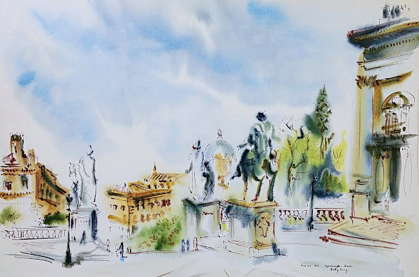 Piazza del Campidoglio Rome by Betty Guy
