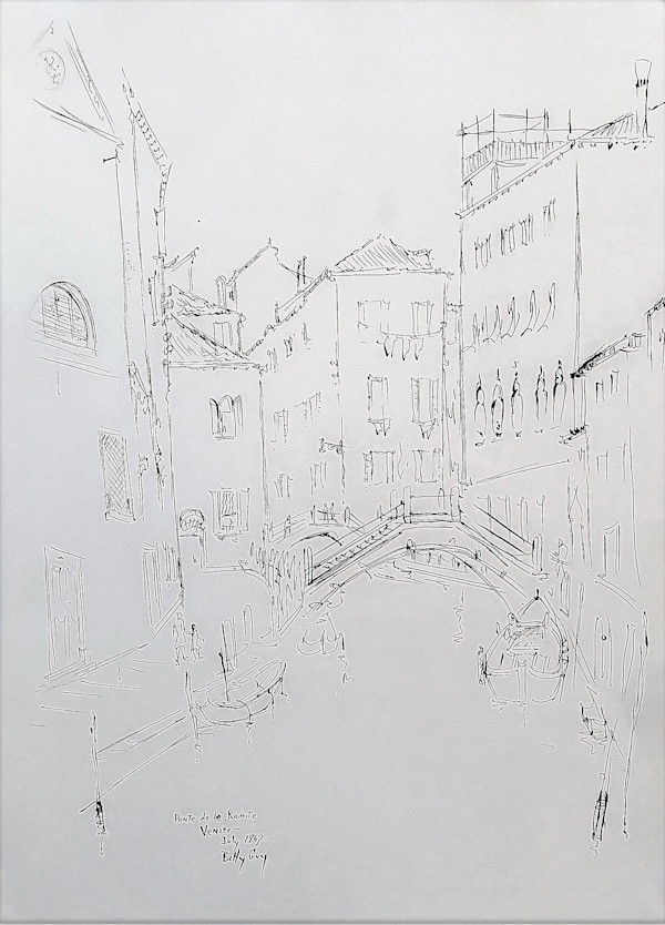 Ponte de la Romite Venice by Betty Guy