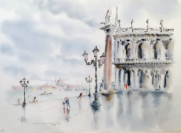Piazzetta & Libreria Vecchia - Venezia by Betty Guy